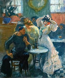 Al bar, 1910, obra de Canals conservada al MNAC.