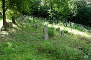 Čeština: Náhrobky na židovském hřbitově v Bohosticích, okres Příbram, Středočeský kraj. English: Tombstones at the Jewish cemetery in Bohostice, Příbram District, Central Bohemian Region, Czech Republic.