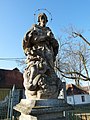 English: Statue of Saint John of Nepomuk in the village of Žichovice, Klatovy District, Czech Republic Čeština: Socha sv. Jana Nepomuckého v obci Žichovice, okres Klatovy