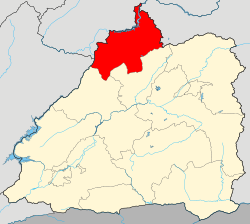 Lokasi township wilayah di Mangshi