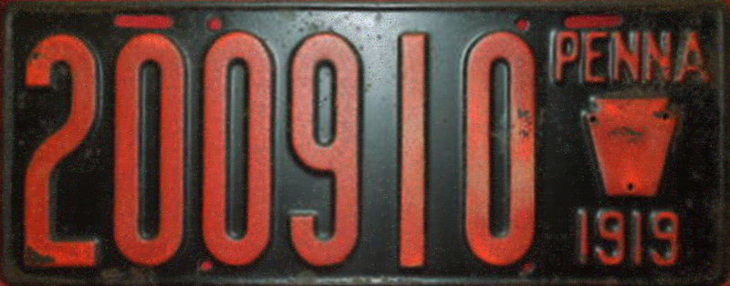 File:1919 Pennsylvania license plate.jpg