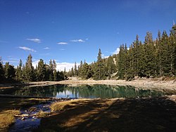 2014-09-15 16 08 27 View of Teresa Lake from the Alpine Lakes Trail in Great Basin National Park, Nevada.JPG