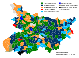 2015 Bihar election result.svg