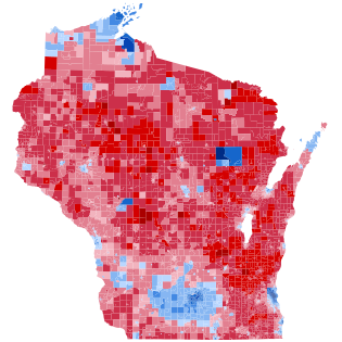 2016 Presidential Election in Wisconsin by Precinct.svg