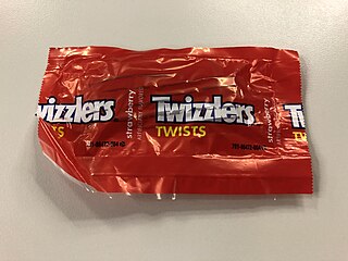 Twizzlers American candy bar