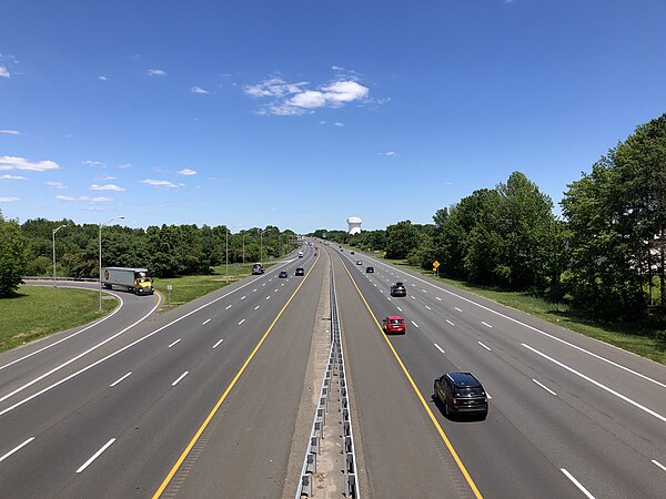 Interstate 295 northbound and U.S. Route 130 in West Deptford Township