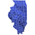 Results for the 2024 Illinois Republican presidential primary by county.