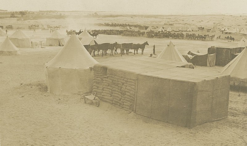 File:2nd Light Horse Field Ambulance camp in the Middle East (17598644556).jpg