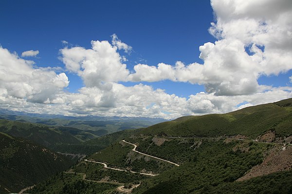 China National Highway 318 between Yajiang and Kangding, Sichuan