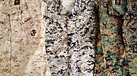 The three tested MARPAT patterns: Desert, Urban, and Woodland pattern