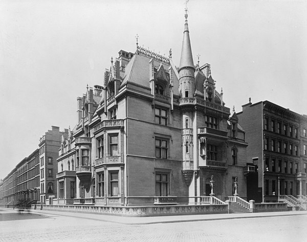 The William K. Vanderbilt House on Fifth Avenue, New York City. Although originally the house of W.K. Vanderbilt, Alva Erskine Smith maintained owners