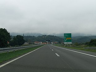 Diaľnica A4 pri meste Novi Marof