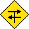 Australia road sign W2-V112-1.svg