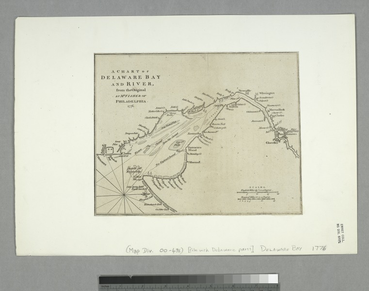 File:A chart of Delaware Bay and River - from the original by Mr. Fisher of Philadelphia, 1776. NYPL1253194.tiff