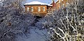 A winters view of the old ticket office and portal,clowne south - panoramio.jpg