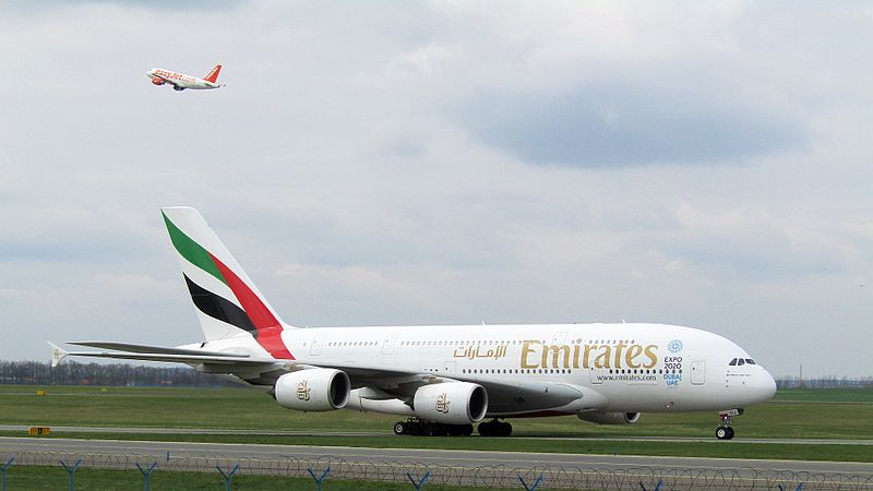 File:Airbus A380, Emirates, PRG.jpg