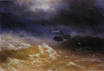 Aivasovsky Ivan Constantinovich storm on sea 1899 IBI.jpg