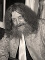 B&W Alan Moore with full beard
