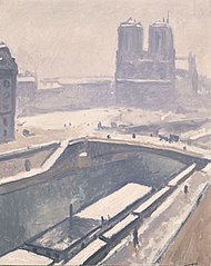 Albert Marquet, 1928c - Vue de Notre-Dame sous la neige.jpg