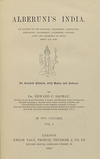 <i>India</i> (Al-Biruni) Book by Al-Biruni