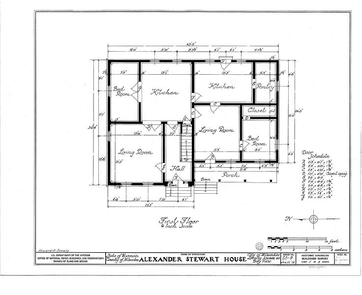 File:Alexander Stewart House, 2030 South Kinnickinnic Street, Milwaukee, Milwaukee County, WI HABS WIS,40-MILWA,1- (sheet 1 of 5).tif