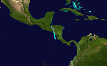 Track of Tropical Storm Alma Alma 2008 track.png