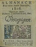 Thumbnail for Almanach de Liège