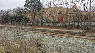 Amtrak Station Taunton.jpg орталығында