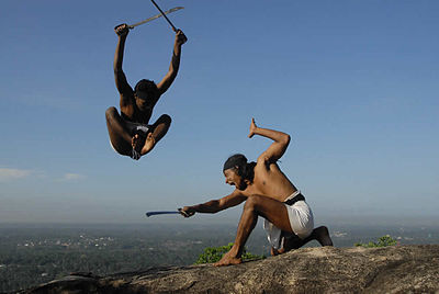 Sword demonstration atop Korathota hill top