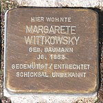 Ansbach Stolperstein Wittkowsky, Margarete.jpg