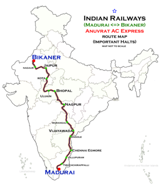 <span class="mw-page-title-main">Anuvrat AC Superfast Express</span> Train in India