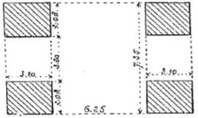 File:Aqueduc de Brignais - plan d'une pile.png