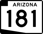 Straßenschild der Arizona State Route 181