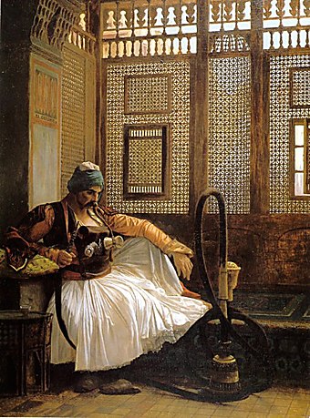 Arnaut (Turkish for Albanian) Smoking, Jean-Léon Gérôme, 1865.