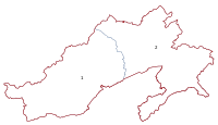 Constituencies of Arunachal Pradesh Arunachal Pradesh Wahlkreise Lok Sabha.svg
