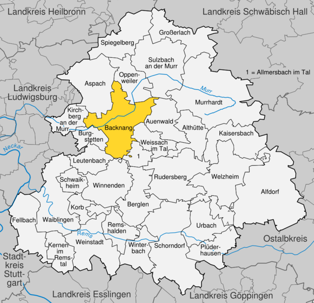 Backnang - Localizazion