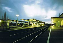 Station at night