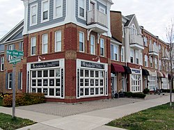 "New urbanism" storefronts in Cornell