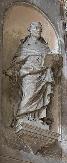 Barocque statue In Santa Maria della Salute Venice.JPG