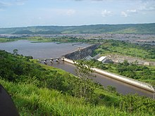 One of the Inga dams, a major source of hydroelectricity in the Democratic Republic of the Congo. Barrage Inga (4028379271).jpg