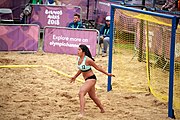 Deutsch: Beachhandball bei den Olympischen Jugendspielen 2018; Tag 6, 12. Oktober 2018; Mädchen, Hauptrundenspiel – Chinesisch Taipei (Taiwan)-Paraguay 0:2 English: Beach handball at the 2018 Summer Youth Olympics at 12 October 2018 – Girls Main Round – Chinese Taipei (Taiwan)-Paraguay 0:2