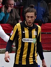 Ben Coker made his professional debut for Colchester in 2011, and made 45 first team appearances between 2011 and 2012. Ben Coker 22-02-2014 1.jpg