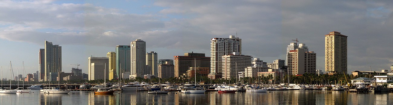 Panoramatická fotografia mesta Manila