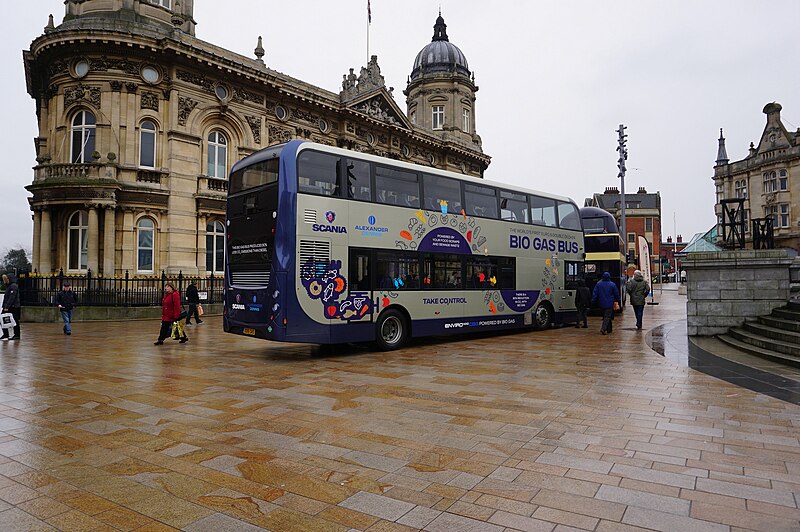 File:Bio Gas Bus, Queen Victoria Square, Hull - geograph.org.uk - 5669660.jpg