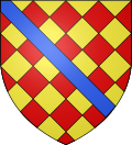 Miniatuur voor Bestand:Blason Pierre de Craon le Grand, Seigneur de La Ferté-Bernard (selon Gelre).svg