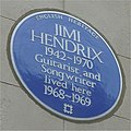 Jimi Hendrix, 23 Brook Street.