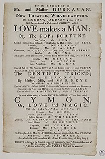 <i>Love Makes a Man</i> 1700 play