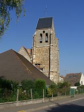 Le clocher de l'église Saint-Leu-Saint-Gilles.