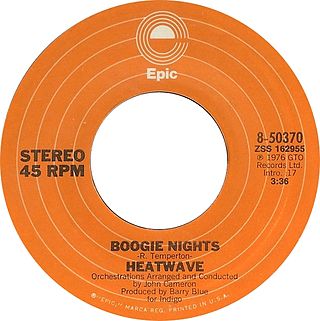 <span class="mw-page-title-main">Boogie Nights (song)</span> 1977 single by Heatwave