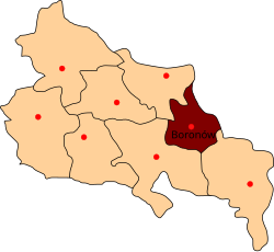Gmina Boronów na mapě